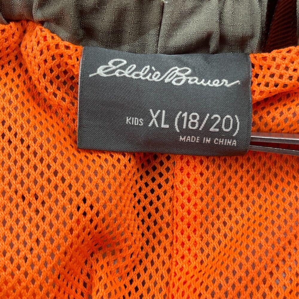 Eddie Bauer Kids XL Camo Shorts Green Mesh Lined Lightweight Outdoor Activewear - Picture 11 of 12